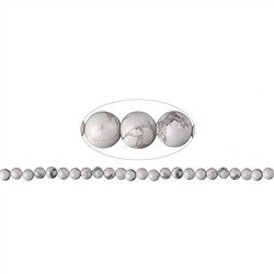 140910100720 Rang de collier boules, Magnésite, 08mm | Marco Schreier