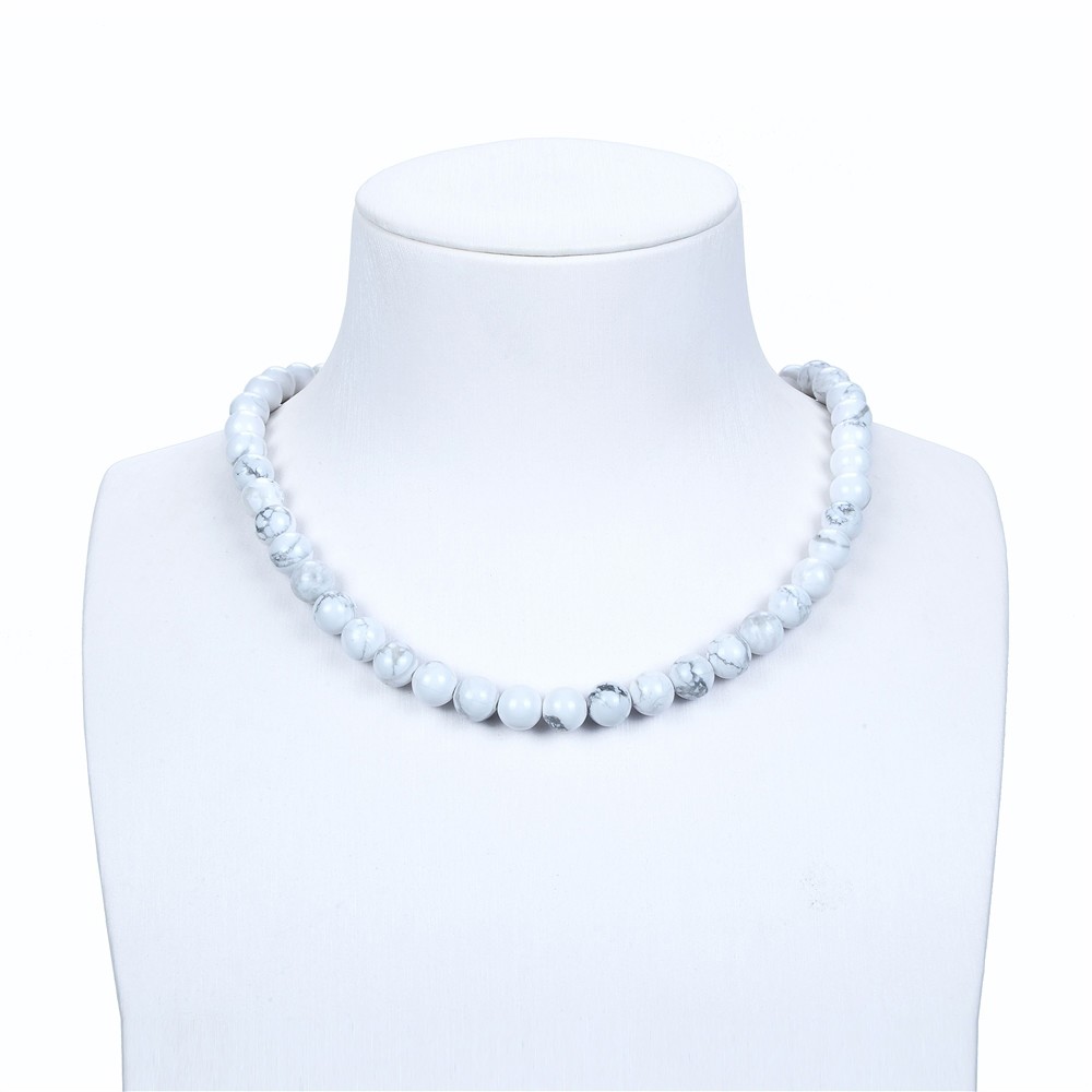 Filo di perline, Magnesite, 10 mm (38 cm) | grossista gemme e pietre curative