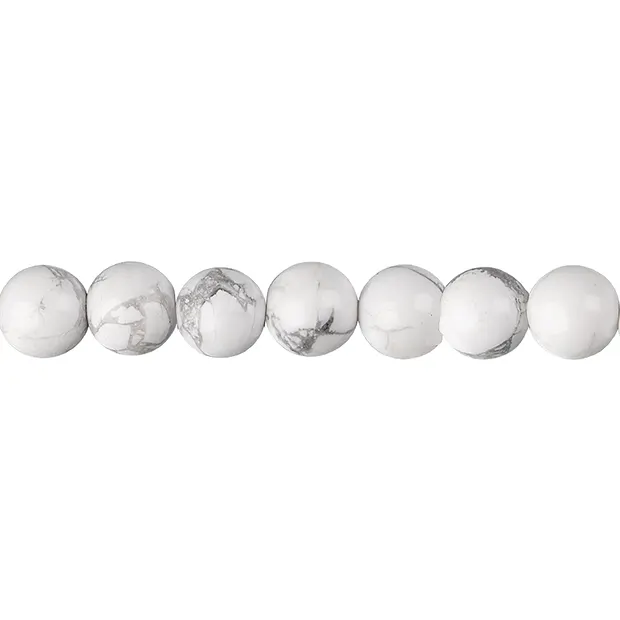 Rang de collier boules, Magnésite, 10mm (38cm) | Marco Schreier