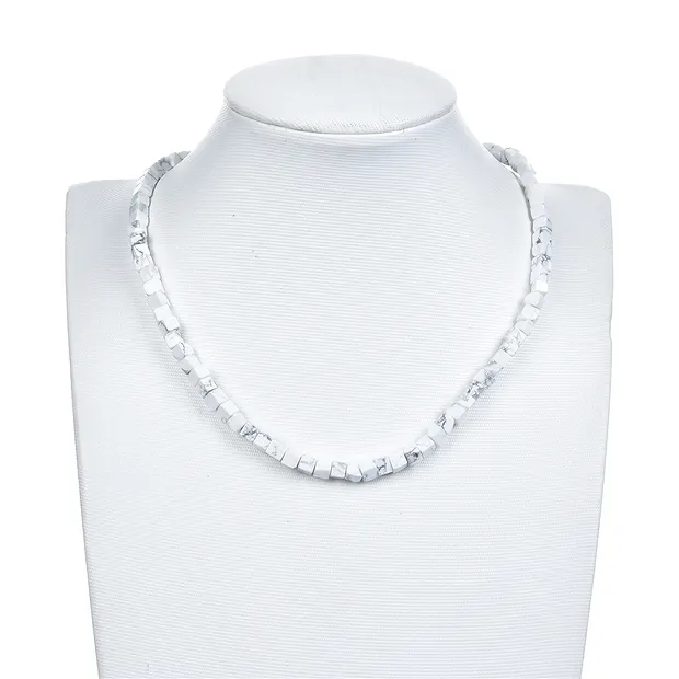 Strang Würfel, Magnesit, 04mm | Großhändler Edelsteine, Heilsteine & Schmuck