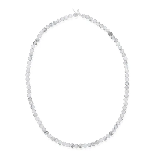 Coin strand, Magnesite, faceted, 04 x 02mm | wholesaler gems & healing stones