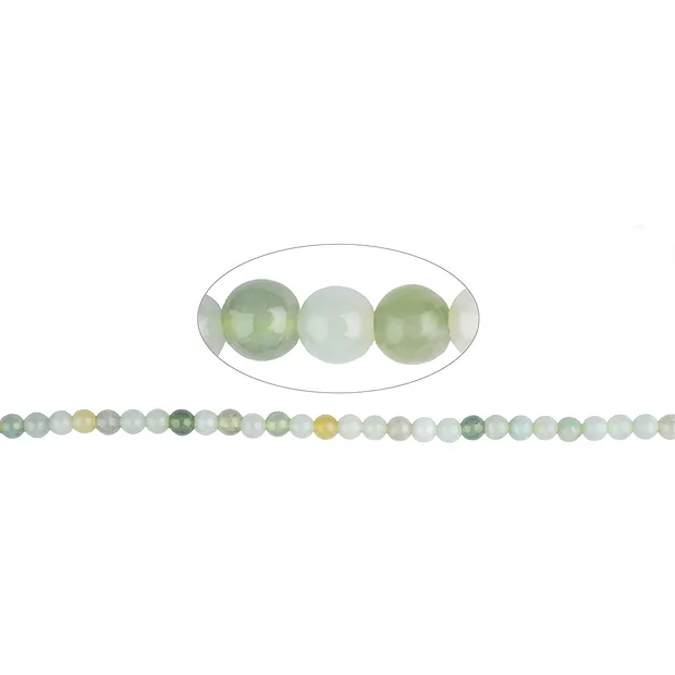 Filo di perline, Giadeite, 04 mm | Gemme Schreier, pietre curative e gioielli