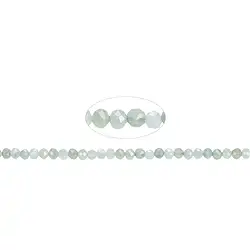 140940104820 Strang Kugeln, Jadeit (Birma), facettiert, 03mm | Marco Schreier