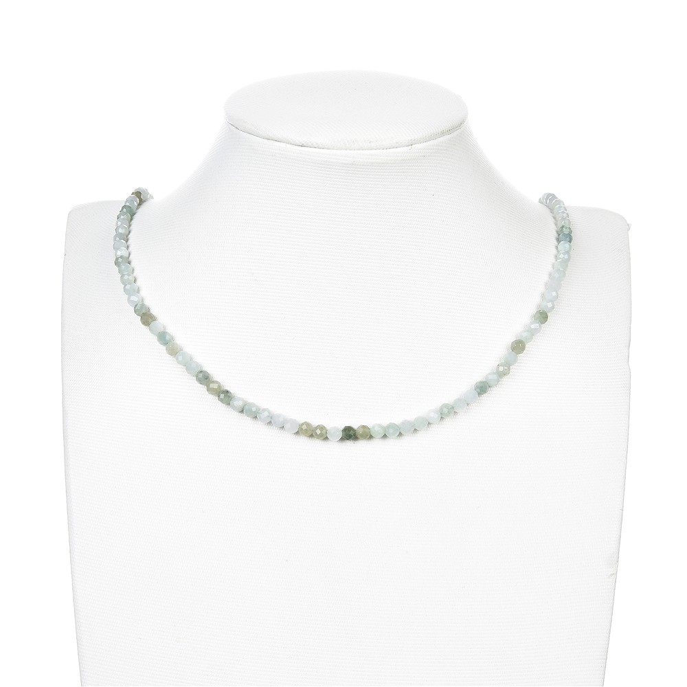 Rang de colliers boules, Jadéite (Birmanie), à facettes, 04mm | Marco Schreier