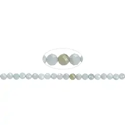 140940109520 String Beads, Jadeite (Burma), faceted, 05mm | wholesaler gems & healing stones