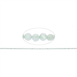 140940110020 Strang Kugeln, Jadeit, facetted, 02mm (39cm) | Edelsteine, Heilsteine &amp; Schmuck