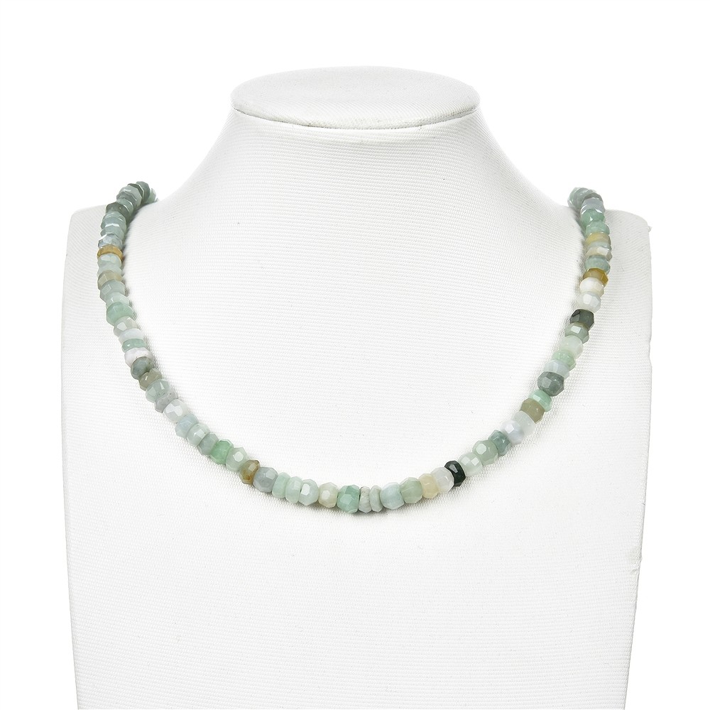 Strang Button Freeform, Jadeit, facettiert, 03-06 x 07-08mm | Marco Schreier