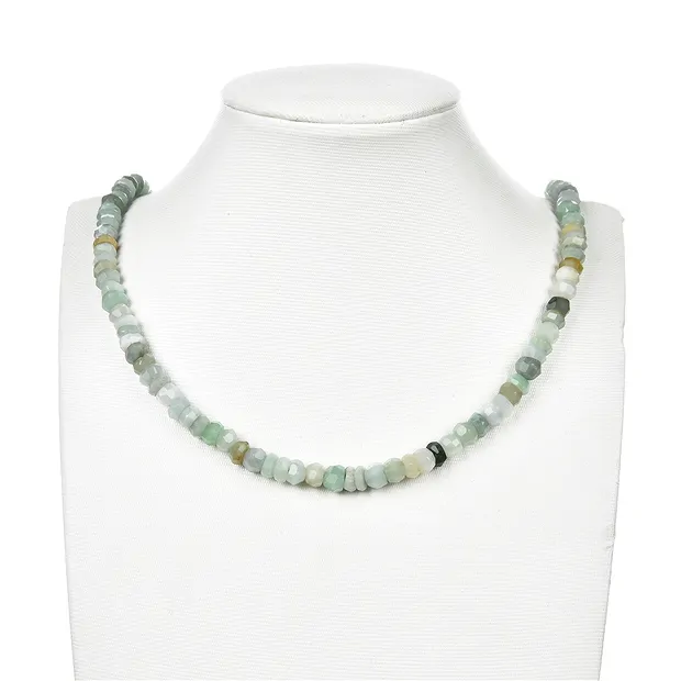 Strand Button Freeform, Jadeite, faceted, 03-06 x 07-08mm | Marco Schreier
