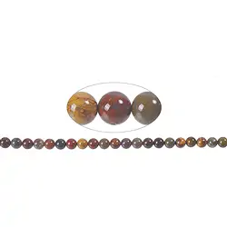140950100721 Rang de collier boules, jaspe (Fancyjasper), 08,0 - 08,5mm | Marco Schreier