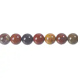 140950100921 Rang de colliers boules, jaspe (Fancyjasper), 10mm | Marco Schreier