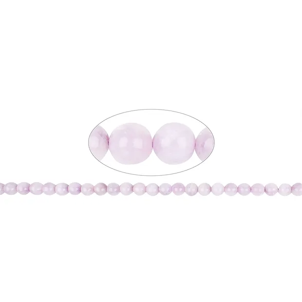 String Beads, Kunzite, 08mm | Schreier wholesale; gems, healing stones & jewelry