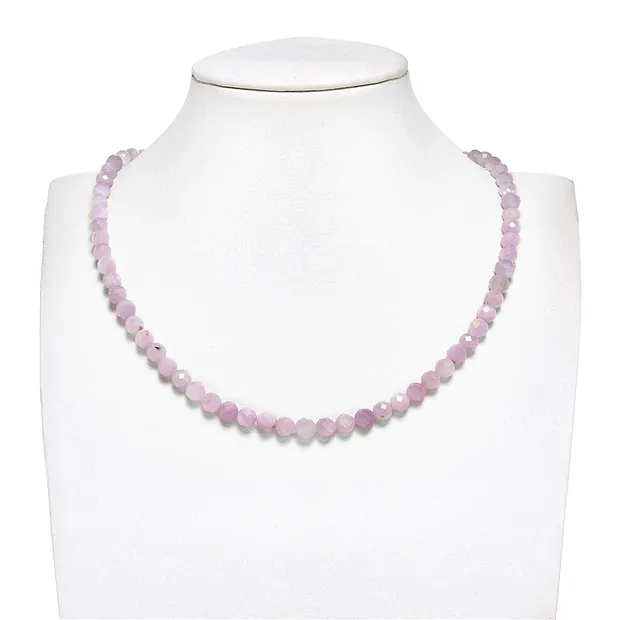 String Beads, Kunzite, 06mm, faceted (39cm) | wholesaler gems & healing stones