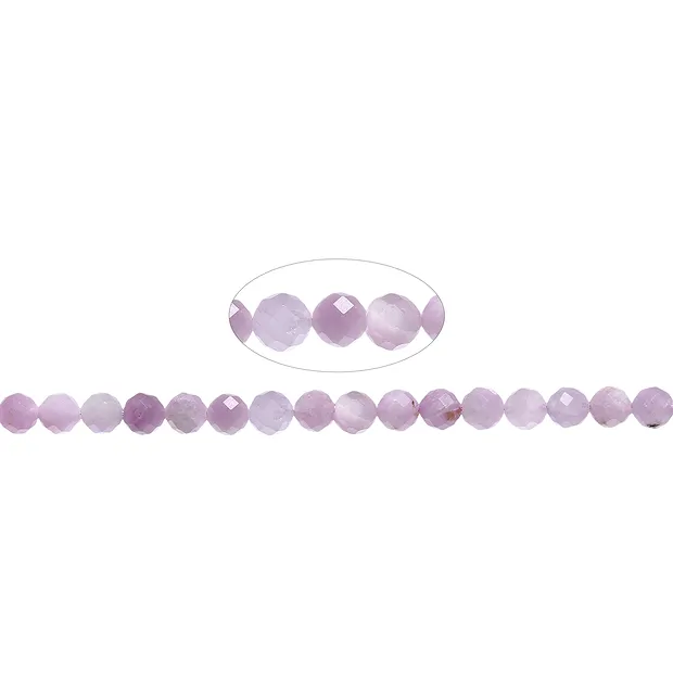 Rang de collier boules, Kunzite, 06mm, à facettes (39cm) | Marco Schreier