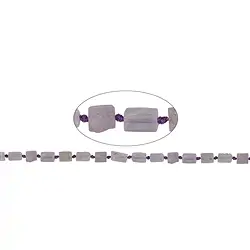 141010207210 filo cuboide, Kunzite, sfaccettato, 12-14 x 06-07mm (42cm) | Marco Schreier