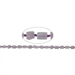 Strang Quader, Kunzit, facettiert, 12-14 x 06-07mm (42cm) | Marco Schreier