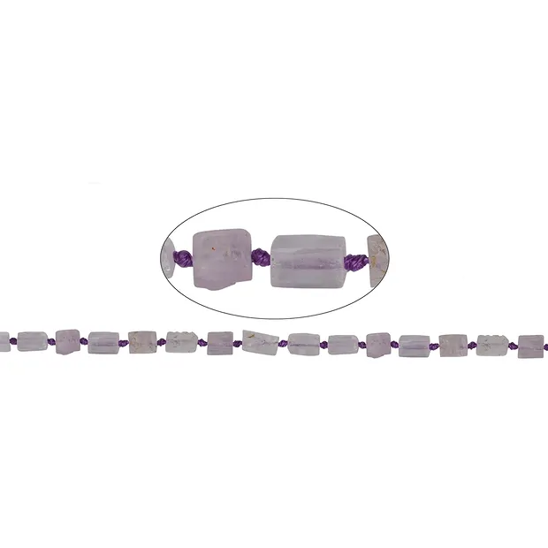 strand cuboid, Kunzite, faceted, 12-14 x 06-07mm (42cm) | Marco Schreier