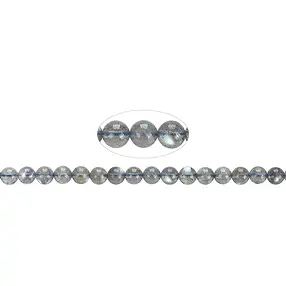 Cuentas de piedras preciosas, labradorita A, 06mm | Marco Schreier