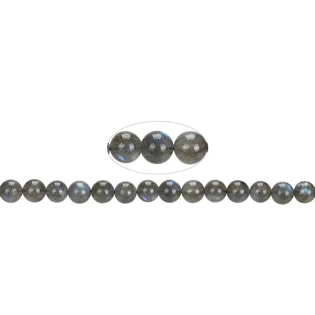 Filo di perline, labradorite, 08 mm | Gemme Schreier, pietre curative e gioielli