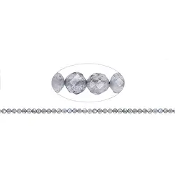 141030101620 String Beads, Labradorite, faceted, 04mm | wholesaler gems & healing stones