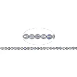 141030101621 String Beads, Labradorite (gray) AA, faceted, 04mm | Marco Schreier