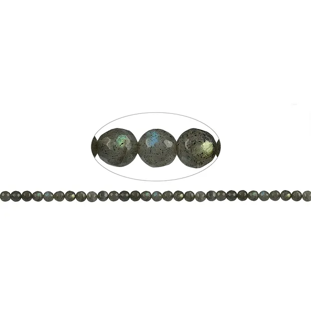 Strang Kugeln, Labradorit, facettiert, 06mm | Edelsteine, Heilsteine & Schmuck