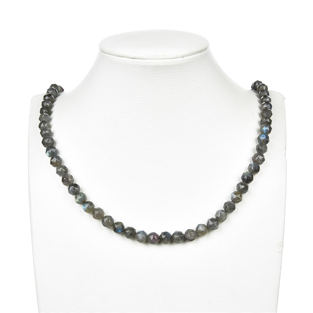 Strang Kugeln, Labradorit, facettiert, 08mm (39cm) | Marco Schreier