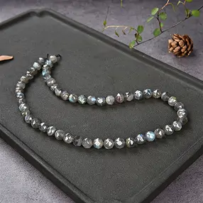 String Beads, Labradorite, faceted, 08mm (39cm) | gems, healing stones & jewelry