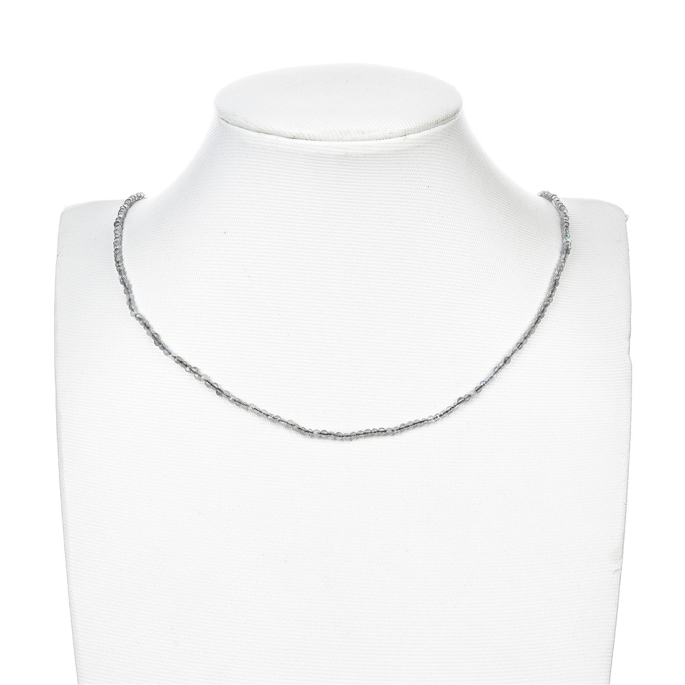 Strang Kugeln, Labradorit (bedampft), facettiert, 02mm | Marco Schreier