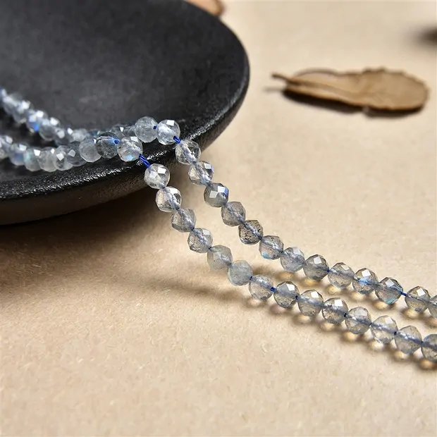 Strang Kugeln, Labradorit, facettiert, 03mm | Edelsteine, Heilsteine & Schmuck