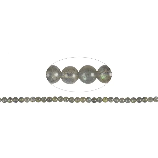 Filo di perline, labradorite, 05-06 mm | grossista gemme e pietre curative