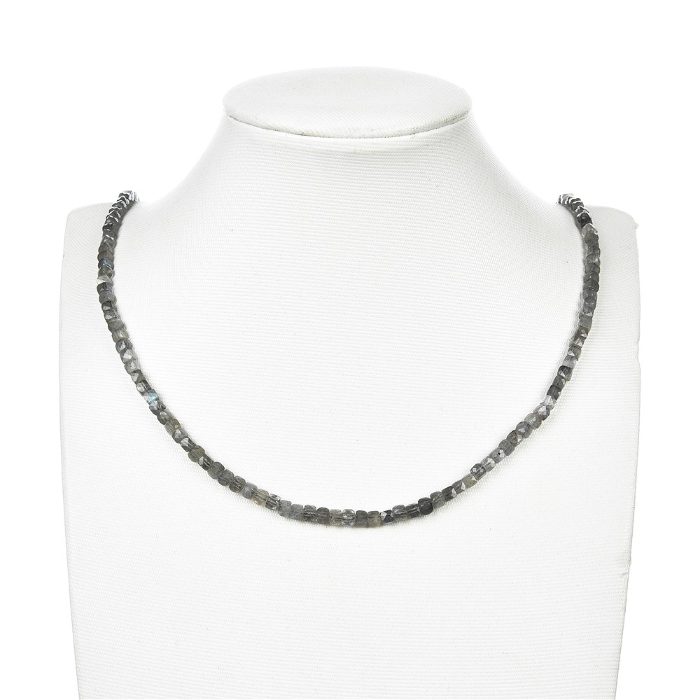 Rang de colliers, labradorite, facettes, 04mm (39cm) | Marco Schreier
