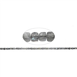141030208420 Rang de colliers, labradorite, facettes, 04mm (39cm) | Marco Schreier