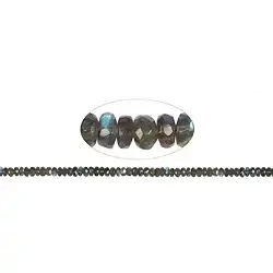 141030300720 Filo di bottoni, labradorite AAA, sfaccettata, 07 mm (39 cm) | Marco Schreier