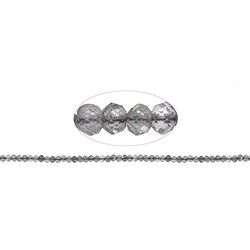 141030313920 Rang de colliers, labradorite (foncée), facettes, 03 x 04mm | Marco Schreier