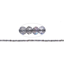 141030313922 Rang de colliers, labradorite (fonc&#xE9;e), facettes, 03 x 04mm | Marco Schreier