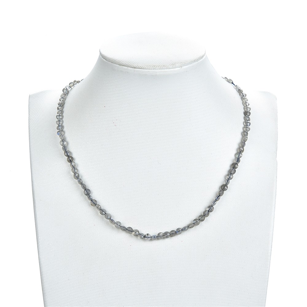 Coin strand, labradorite, faceted, 04mm | wholesaler gems & healing stones