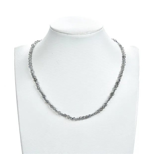 Coin strand, labradorite, faceted, 04mm | wholesaler gems & healing stones