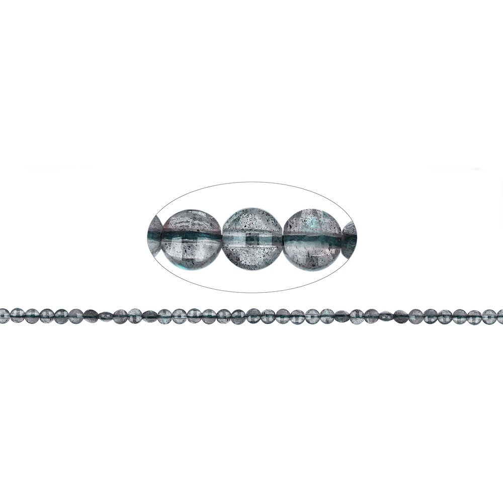 Coin strand, labradorite, faceted, 04mm | wholesaler gems & healing stones