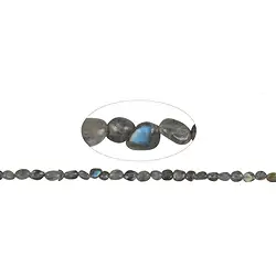 141030604221 Filo di pepite, labradorite A, 08-13 x 05-07 mm | Marco Schreier