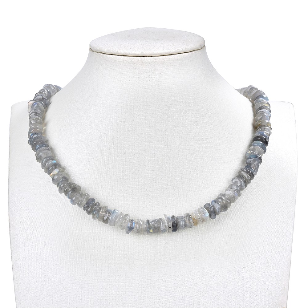 Filo di pepite, labradorite, 03-04 x 08-10 mm (39 cm) | Marco Schreier