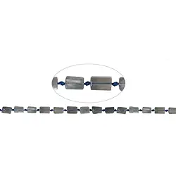 141030626220 Cylinder strand, Labradorite (dark), 06 x 10mm (42cm) | Marco Schreier