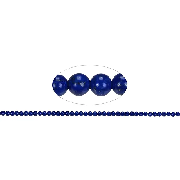 Rang de collier boules, Lapis-lazuli AA, 03mm (39cm) | Marco Schreier