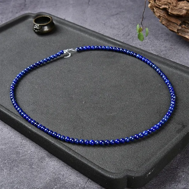 Rang de collier boules, Lapis-lazuli A, 04mm | Marco Schreier