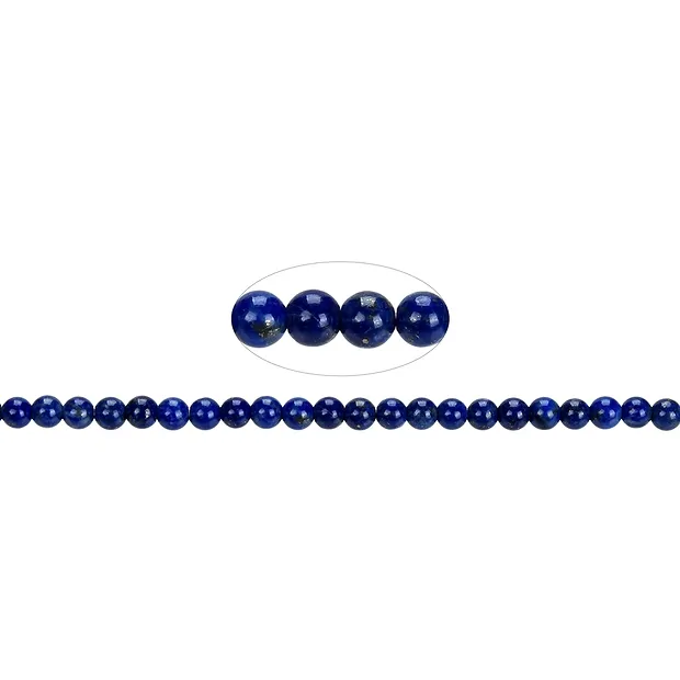 Rang de collier boules, Lapis-lazuli A, 04mm | Marco Schreier