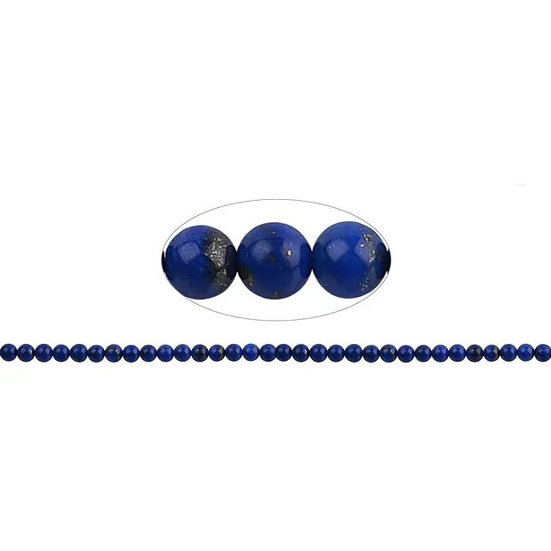 Rang de collier boules, Lapis-lazuli A, 05mm | Marco Schreier