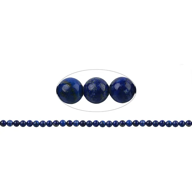 Rang de collier boules, Lapis-lazuli A, 06-07mm | Marco Schreier