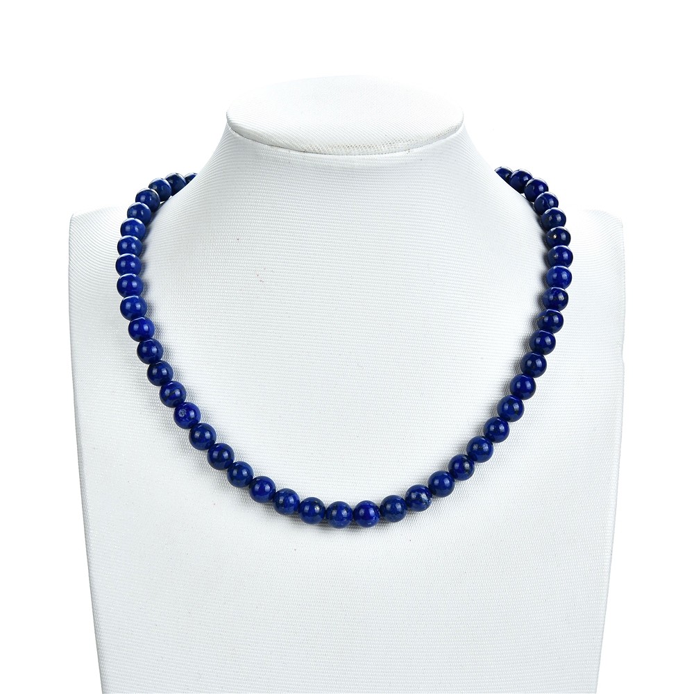 Rang de collier boules, Lapis-lazuli A, 08mm | Marco Schreier