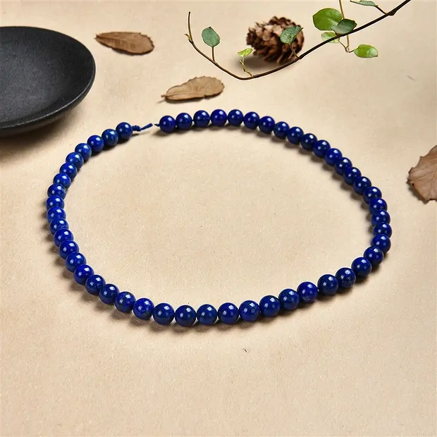 Rang de collier boules, Lapis-lazuli A, 08mm | Marco Schreier