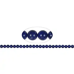 141040100723 Rang de collier boules, Lapis-lazuli A+, 08mm | Marco Schreier