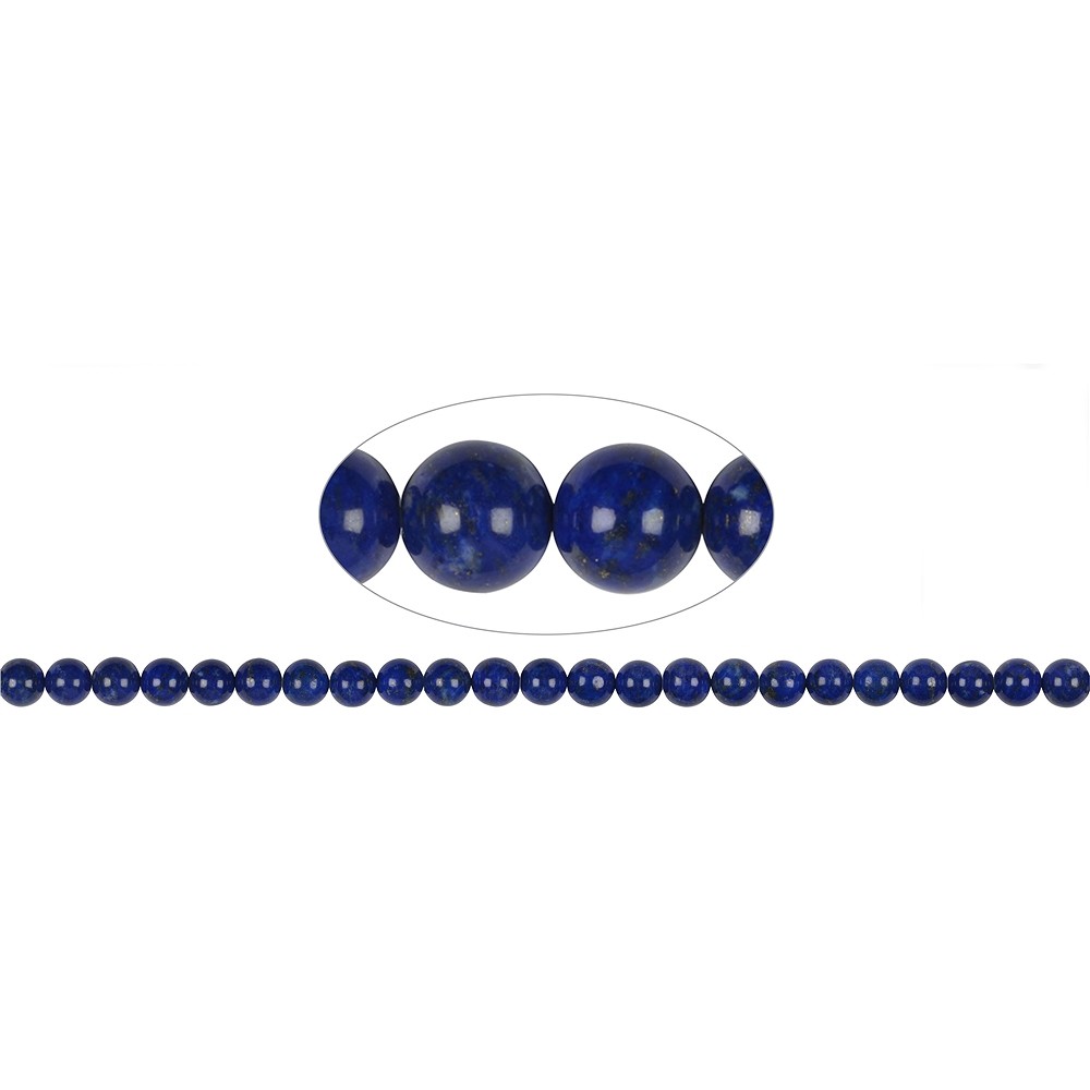 Strang Kugeln, Lapis Lazuli A+, 08mm | Schreier Edelsteine, Heilsteine & Schmuck